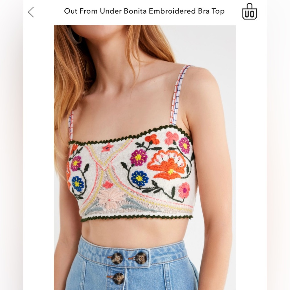 Out From Under Bonita Embroidered Bra Top